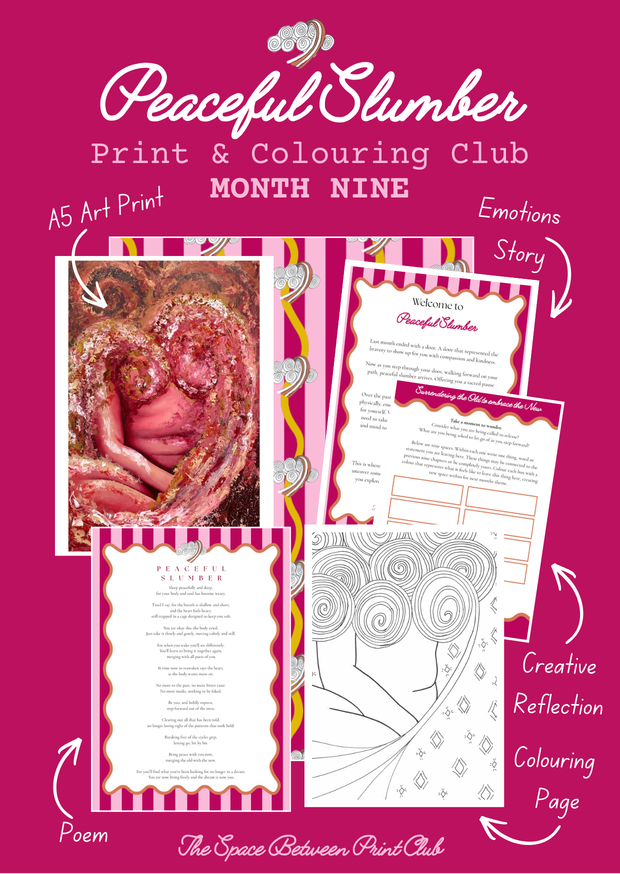 Grief Print & Colouring Club for Women
