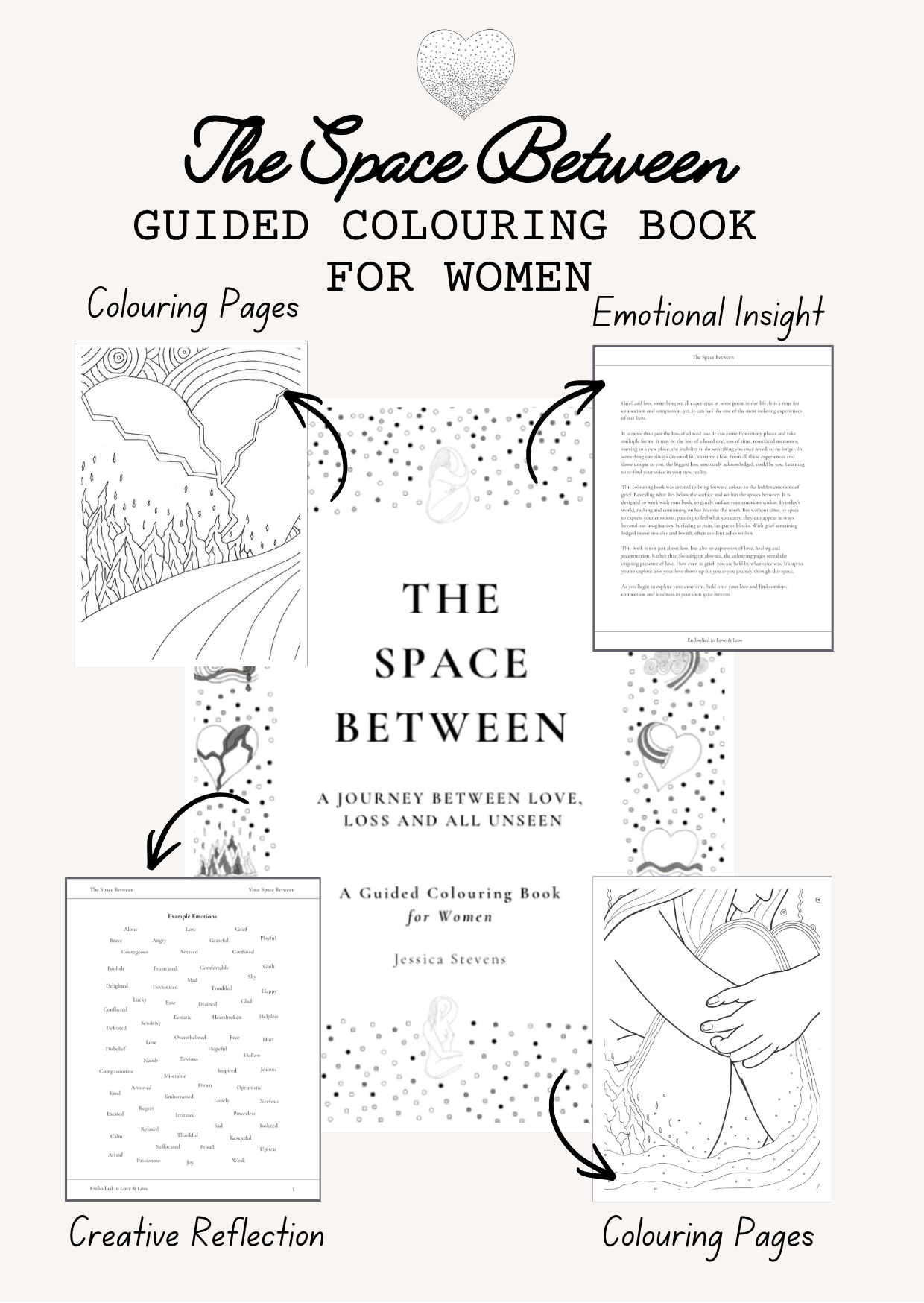 Guided Grief Colouring Book for Women