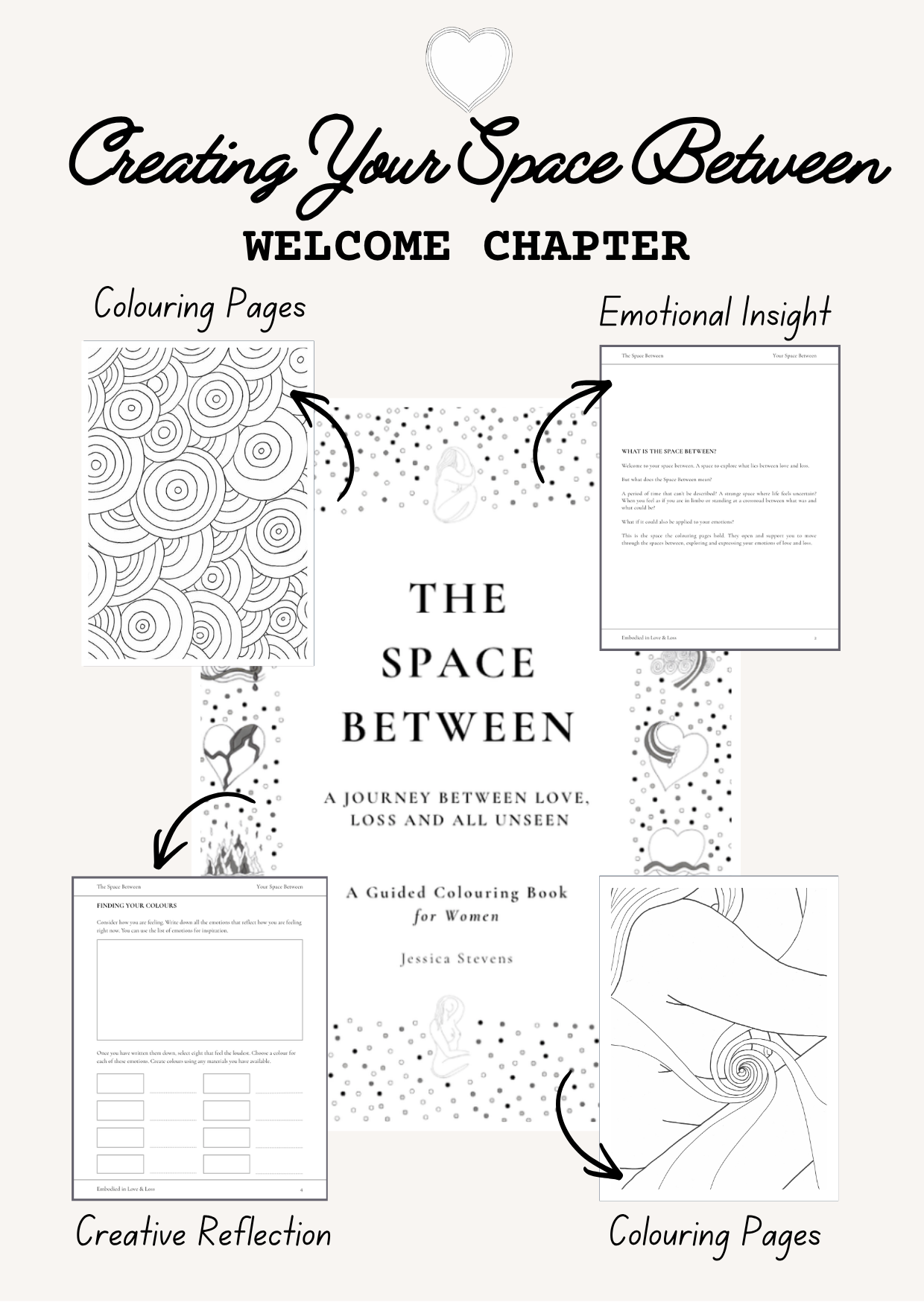 Guided Grief Colouring Book for Women