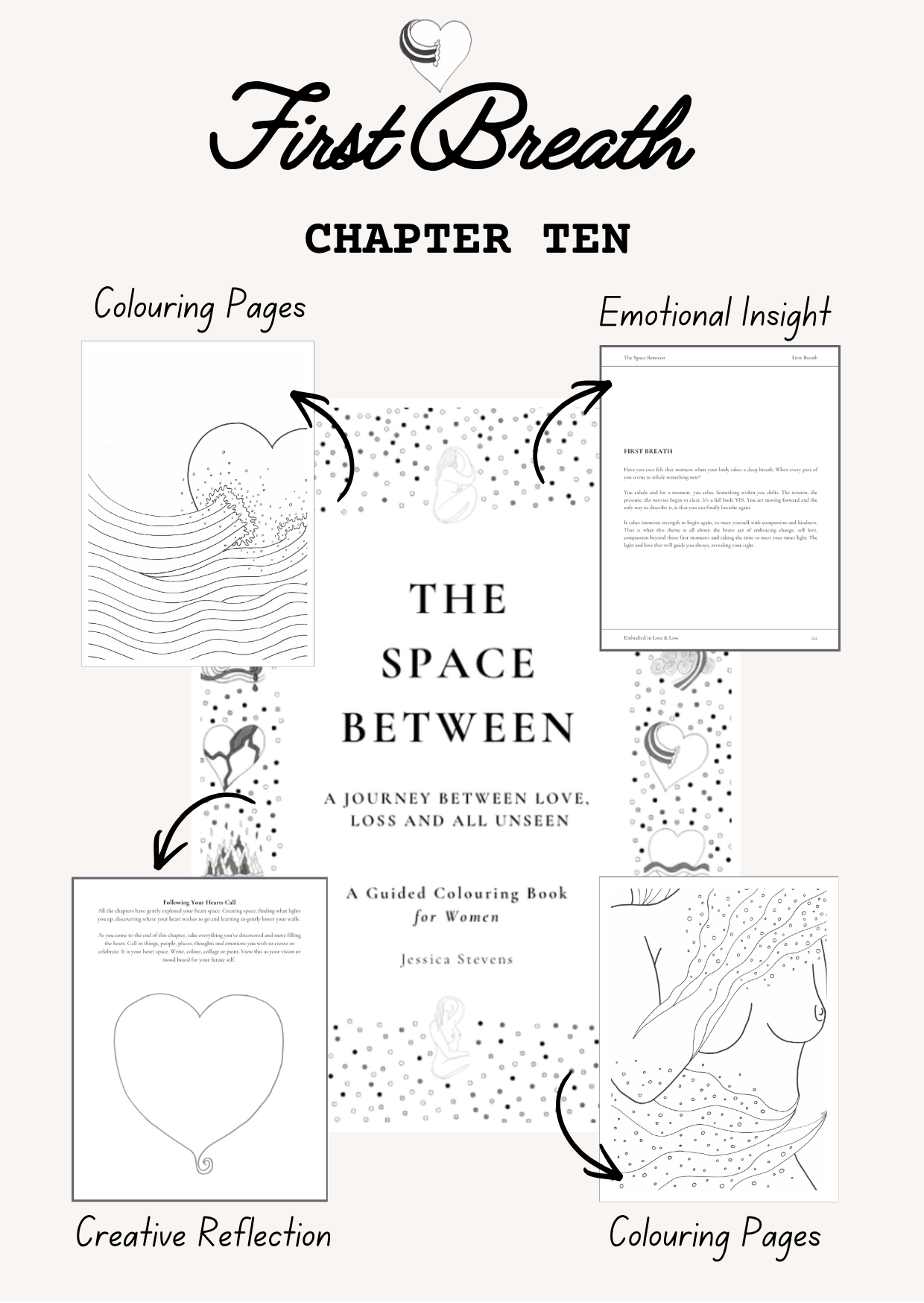 Guided Grief Colouring Book for Women