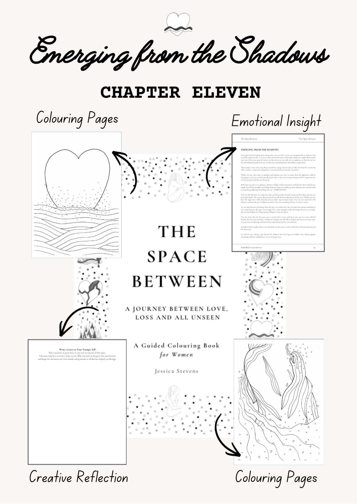 Guided Grief Colouring Book for Women