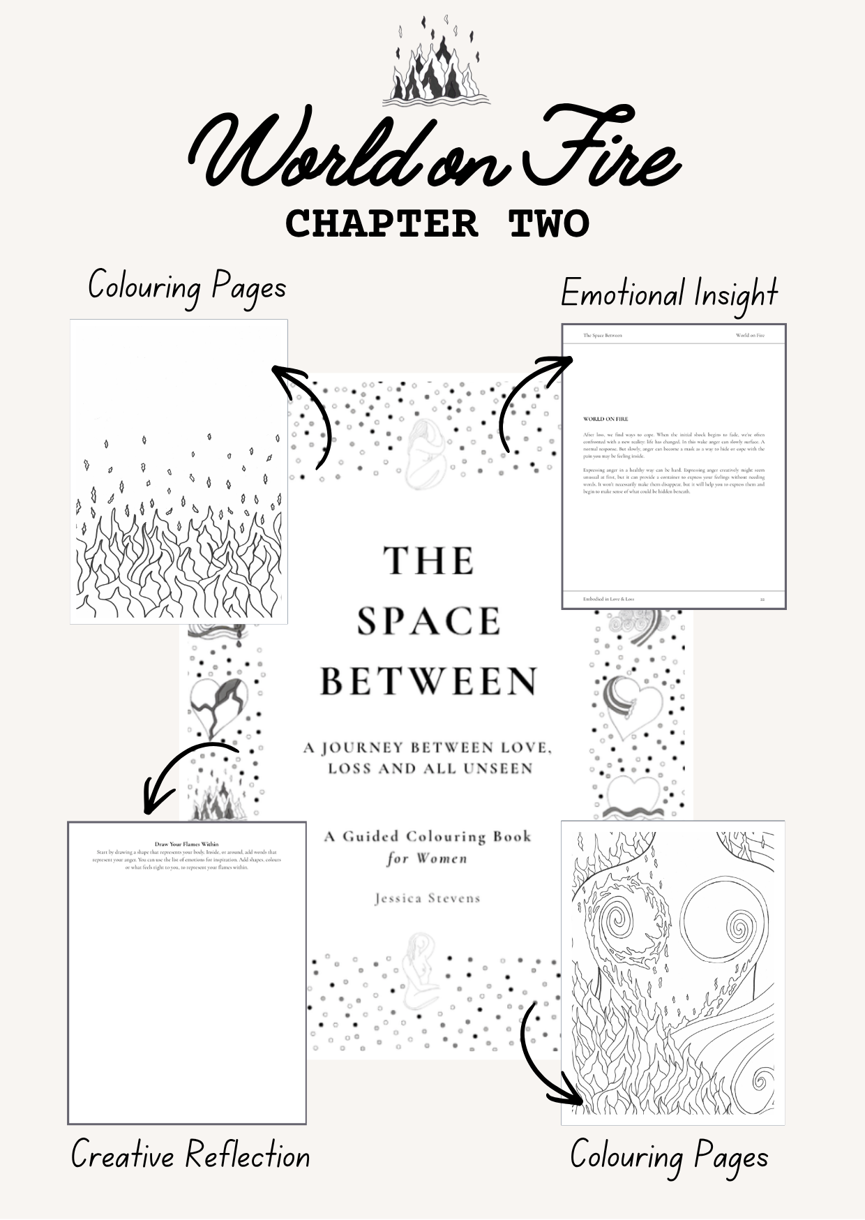 Guided Grief Colouring Book for Women