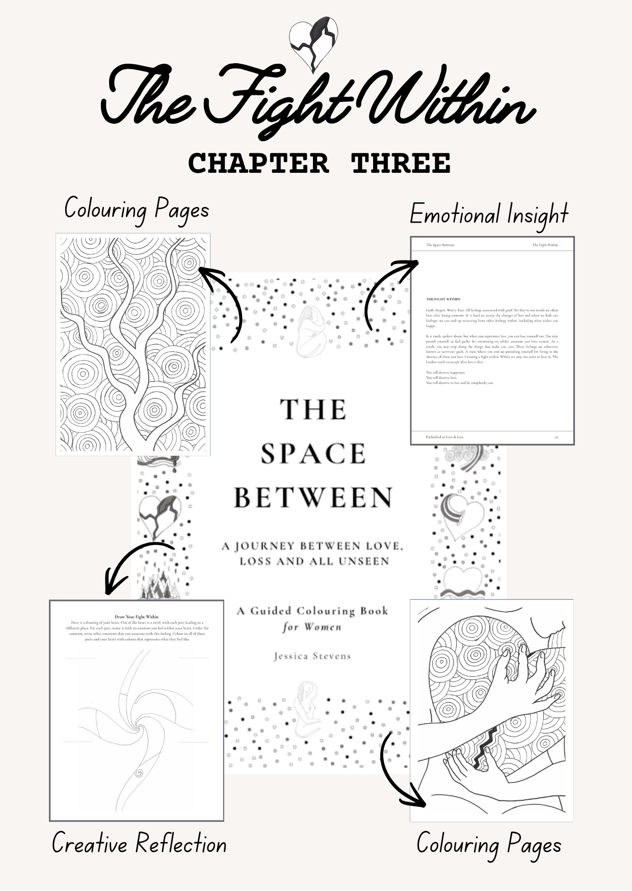 Guided Grief Colouring Book for Women