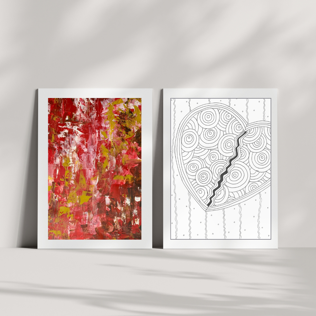"The Fight Within" Heart Space Art Print