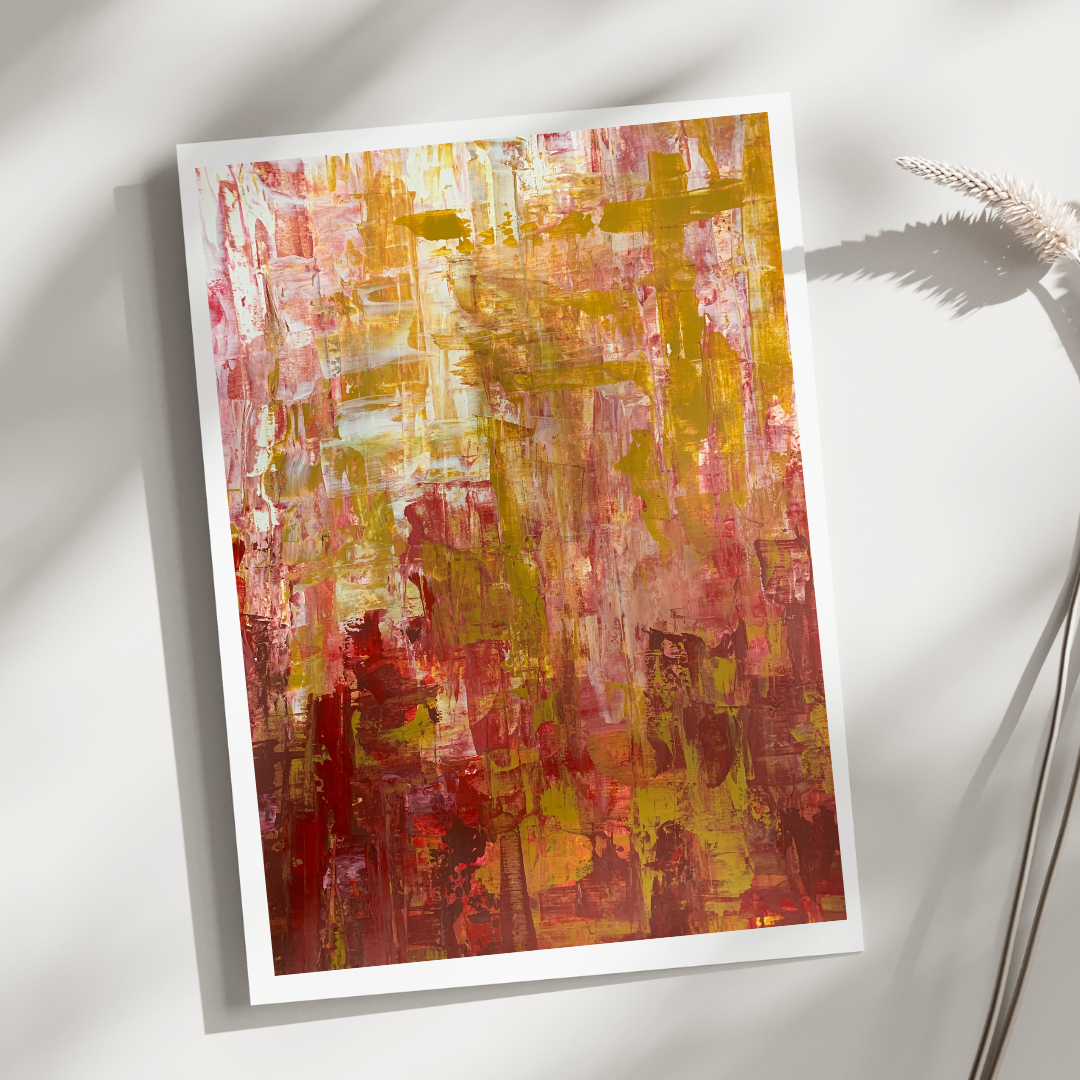 "World on Fire" Heart Space Art Print