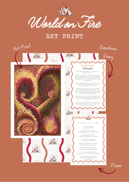 "World on Fire" Art Print