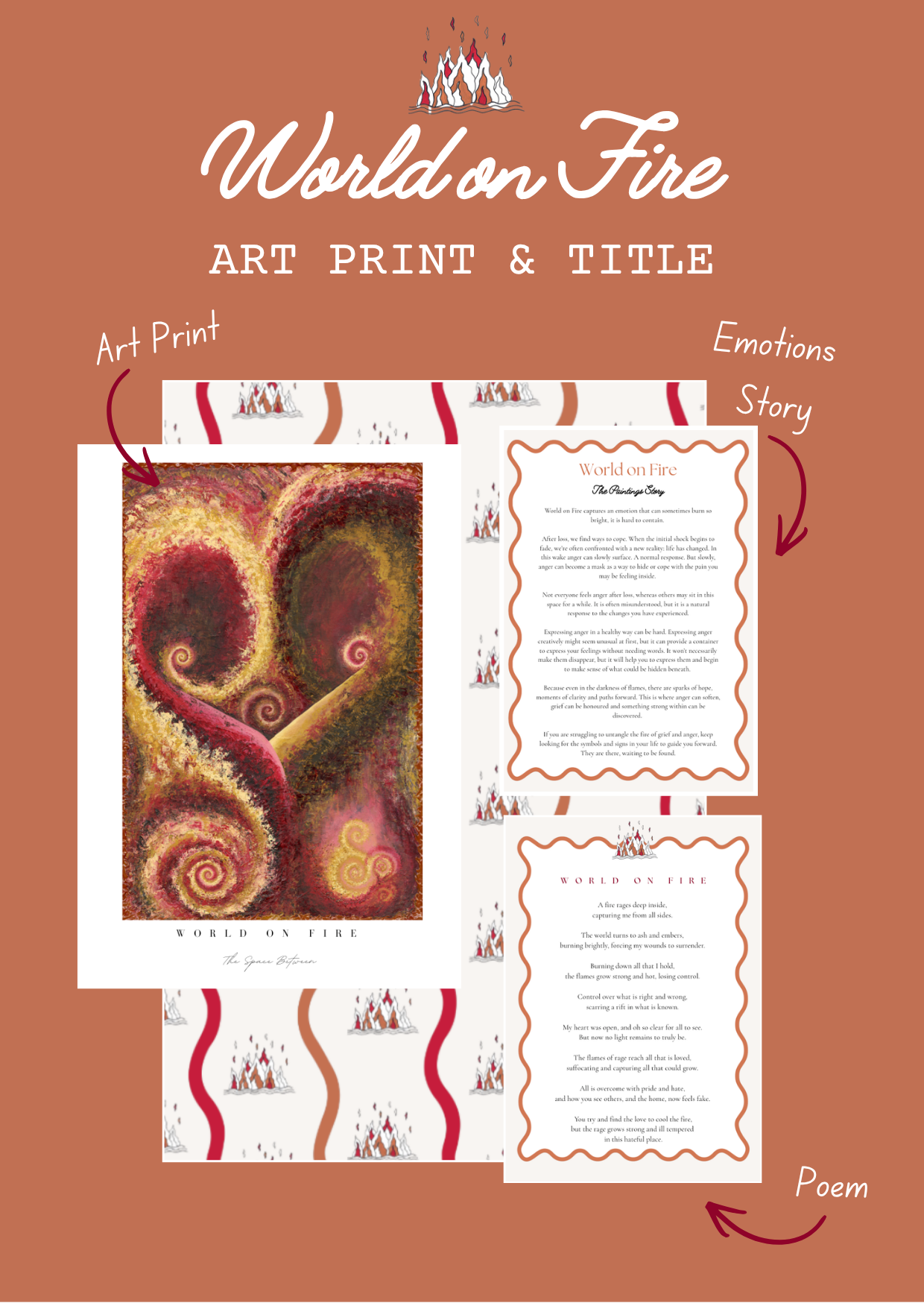 "World on Fire" Art Print