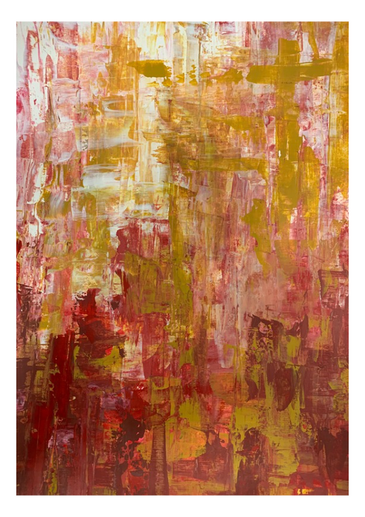 "World on Fire" Heart Space Art Print