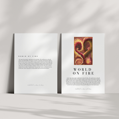 Open book with a colorful abstract design on a white background