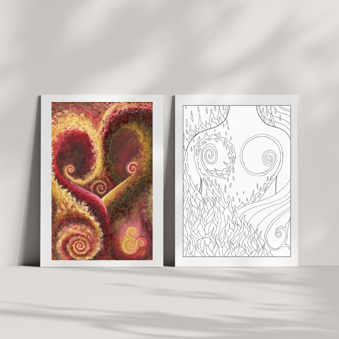 "World on Fire" Art Print