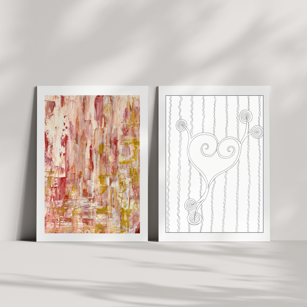 "You Are Brave" Heart Space Art Print